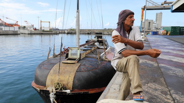 Zbigniew Reket, pelaut Polandia yang terdampar. (Foto: AFP/Richard Bouhet)
