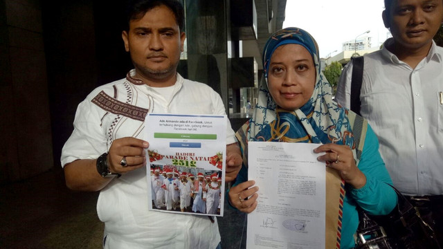 Ade Armando dilaporkan Habib Novel. (Foto: Marcia Audita/kumparan)