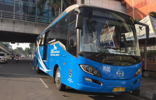 Bus JAconnexion Jabodetabek Airport (Foto: Yuana Fatwalloh/kumparan)