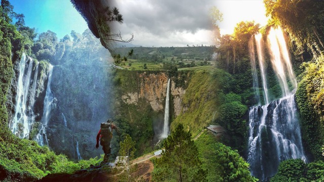 Destinasi Air Terjun yang Populer di 2017 (Foto: Instagram @corinamamajoshua, @exploredolan.id, @pergibali)