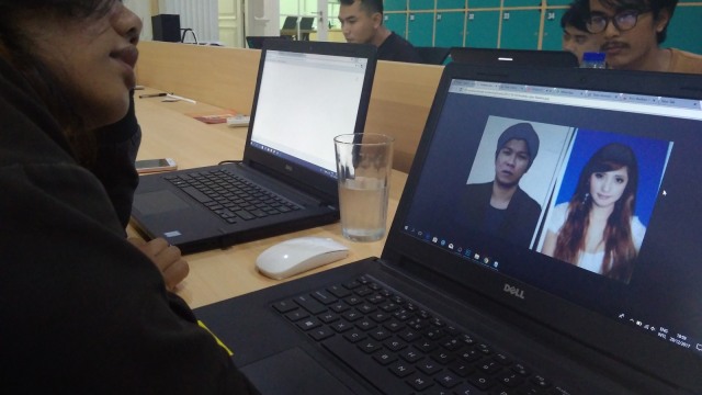 Andhika dan Nadine (Foto: Iqbal Firdaus/kumparan)