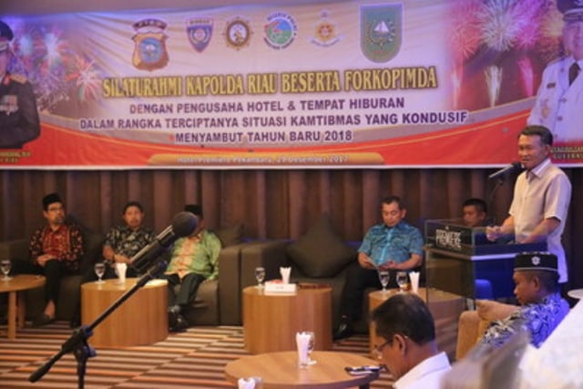 Malam Pergantian Tahun Kapolda Ajak Pengusaha Hotel dan Hiburan Ciptakan Suasana Kondusif