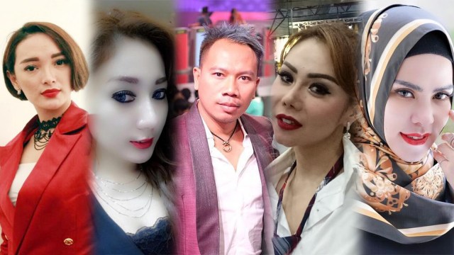 Vicky Prasetyo dan wanita-wanita disekelilingnya. (Foto: Munady Widjaja, DN. Mustika Sari/kumparan, Instagram @deasykittaro @angellelga @vickyprasetyo777)