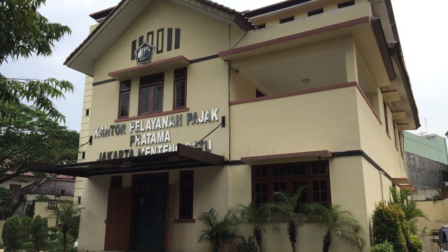 Kantor KPP Menteng Satu terpantau sepi. (Foto: Selfy Sandra Momongan/kumparan)