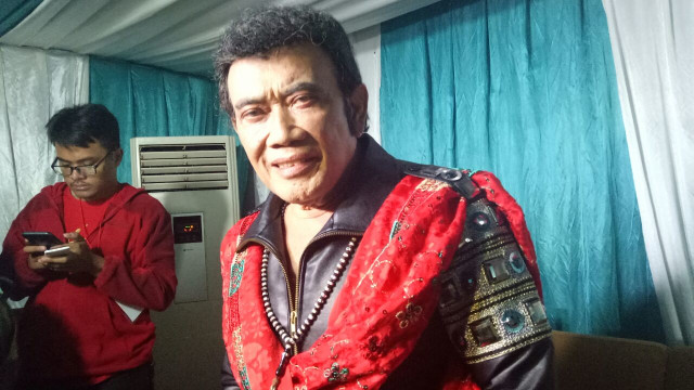 Rhoma Irama di Monas. (Foto: Erin/kumparan)