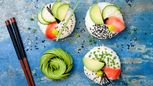 Ilustrasi vegan sushi (Foto: Thinkstock)