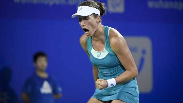 Johanna Konta di WTA Wuhan Open 2017. (Foto: WANG ZHAO / AFP)