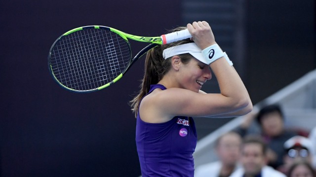 Johanna Konta di China Open 2017. (Foto: WANG ZHAO / AFP)