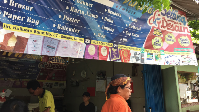 Tempat percetakan kalender (Foto: Yuana Fatwalloh/kumparan)