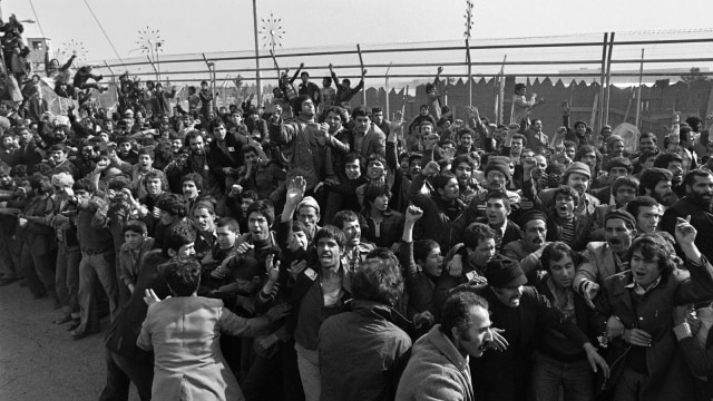 Revolusi Iran tahun 1979. (Foto: AFP/Gabriel Duval)