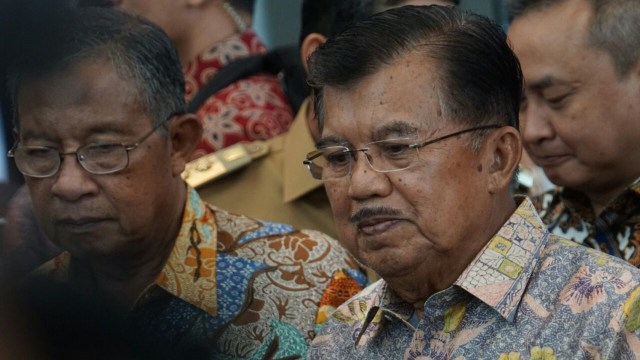 Jusuf Kalla pada pembukaan BEI 2018  (Foto: Jamal ramadhan/kumparan)