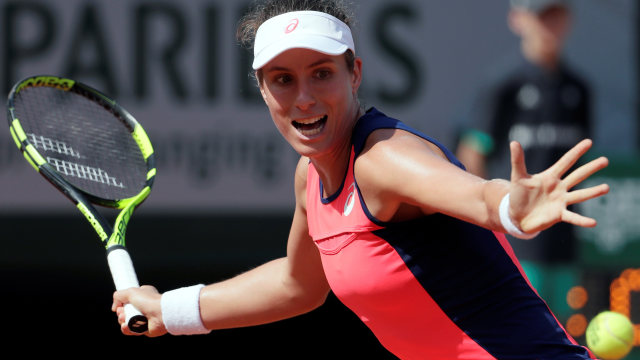 Johanna Konta di French Open 2017. (Foto: Thomas SAMSON / AFP)