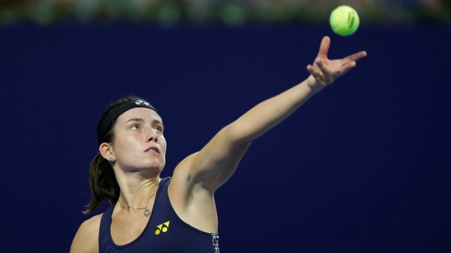 Sevastova di Zhuhai Elite Trophy. (Foto: STR / AFP)