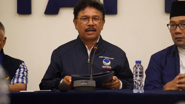 Johnny G Plate, Sekjen Partai Nasdem (Foto: Intan Alfitry Novian/kumparan)