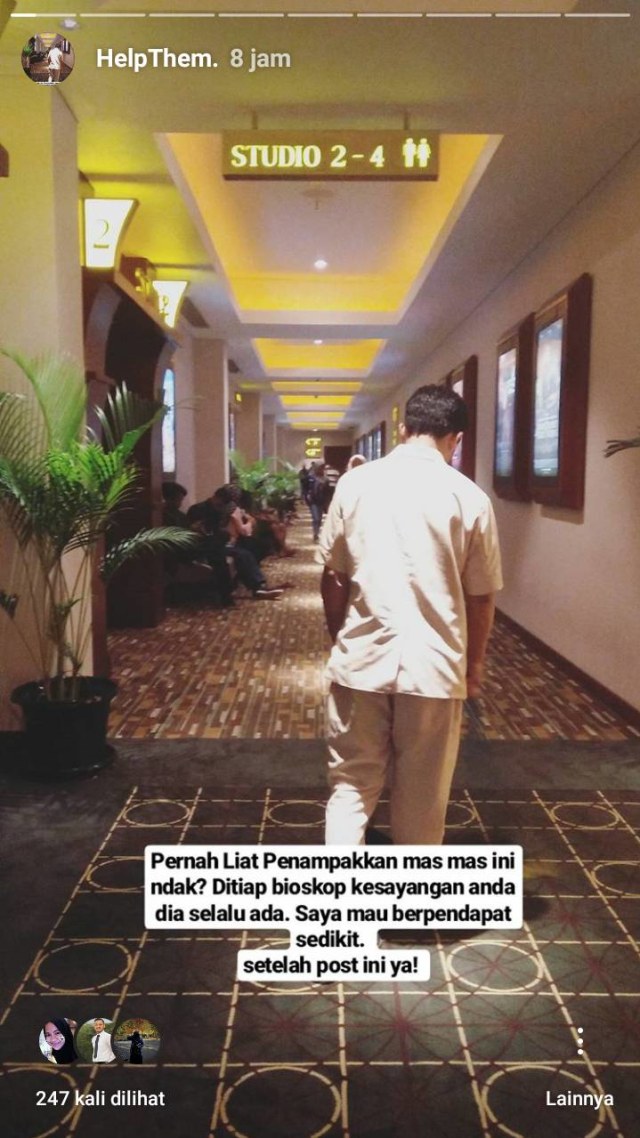 Kisah Icha soal sampah di bioskop  (Foto: timeline LINE Icha Ibrahim)