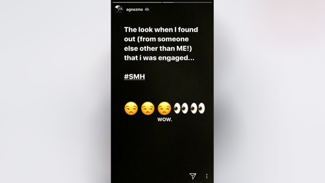 Screenshot instagram story Agnez Mo (Foto: Instagram @agnezmo)