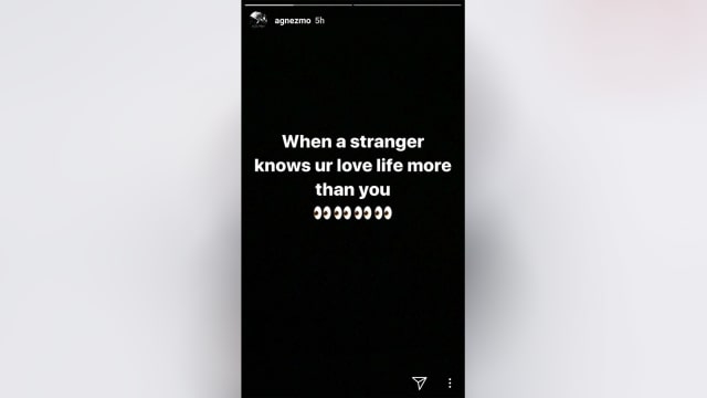 Screenshot instagram story Agnez Mo (Foto: Instagram @agnezmo)