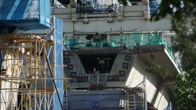 Pembangunan Proyek LRT (Foto: Nugroho Sejati/kumparan)