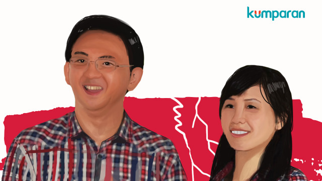 Ilustrasi Ahok dan Veronica (Foto: Sabryna Muviola/kumparan)