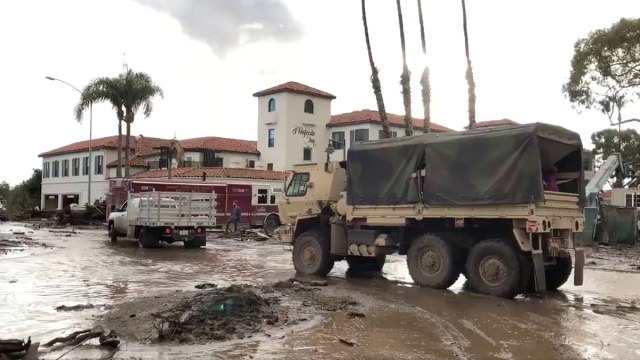 Banjir bandang di California (Foto: Santa Barbara County Fire Department via Reuters)