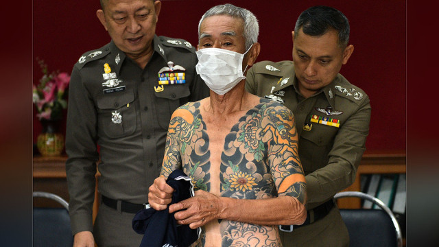 Bos Yakuza yang tertangkap di Thailand (Foto: Reuters)