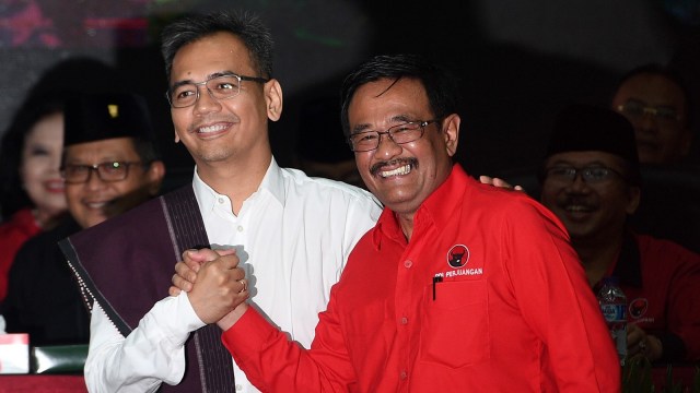 Pendaftaran Djarot Sihar (Foto: ANTARA FOTO/Sigid Kurniawan)