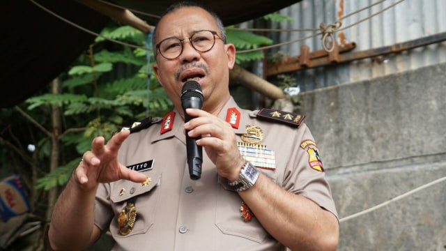 Irjen Pol Setyo Wasisto di rilis gas oplosan. (Foto: Iqbal Firdaus/kumparan)