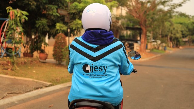 Layanan Ojek Online Syariah Ojesy. (Foto: Data Center Ojesy)