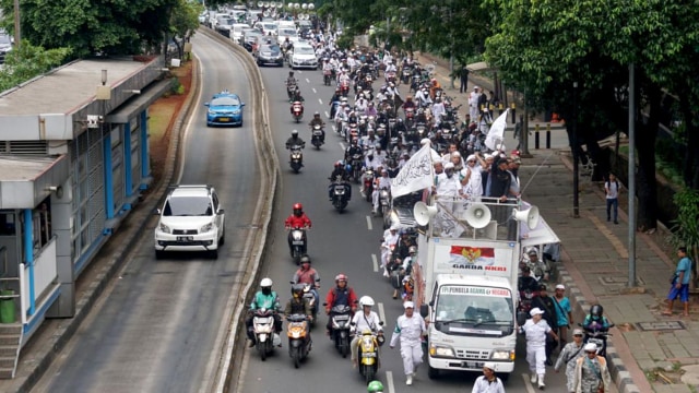 Demo FPI atas kezaliman Facebook (Foto: Nugroho Sejati/kumparan)
