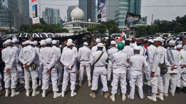 Demo FPI atas kezaliman Facebook Foto: Nugroho Sejati/kumparan
