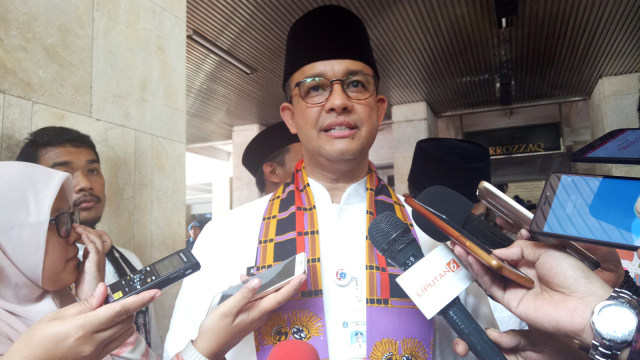 Anies Baswedan di Masjid Istiqlal (Foto: Nabilla Fatiara/kumparan)