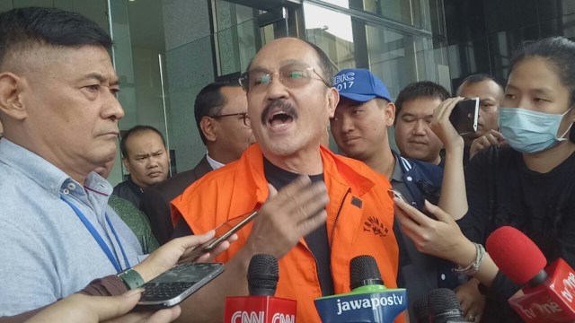 Fredrich Yunadi ditahan KPK. (Foto: Adhim Mugni Mubaroq/kumparan)