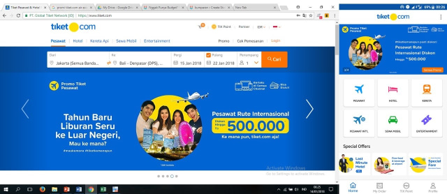 Catatan Perjalanan bersama Tiket.com : Mudah, Nyaman, Murah (1)