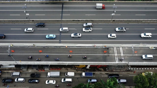 Flyover Pancoran. (Foto: Jamal Ramadhan/kumparan)