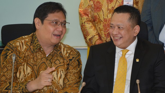 Golkar tunjuk Bambang Soesatyo jadi Ketua DPR Foto: Antara/Wahyu Putro A