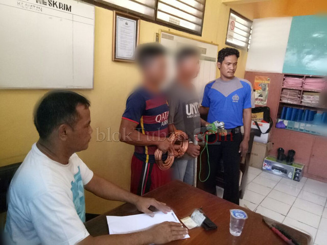 Dua Pencuri Kabel Tembaga di Kerek Dibekuk