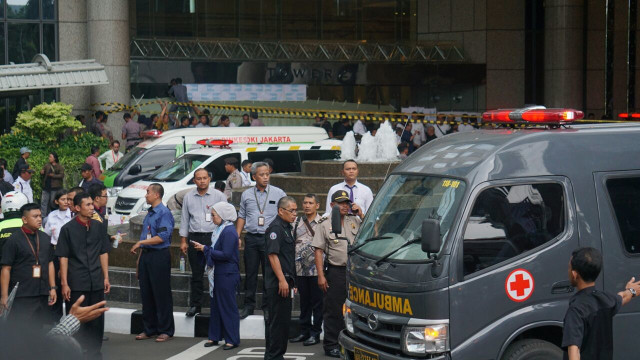 Suasana di luar Gedung BEI  (Foto: Helmi Afandi/kumparan)