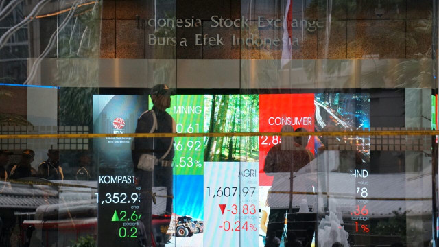 Layar pergerakan saham Foto: Helmi Afandi/kumparan