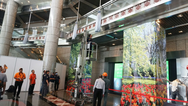 Pemeriksaan gedung BEI  (Foto: Helmi Afandi/kumparan)