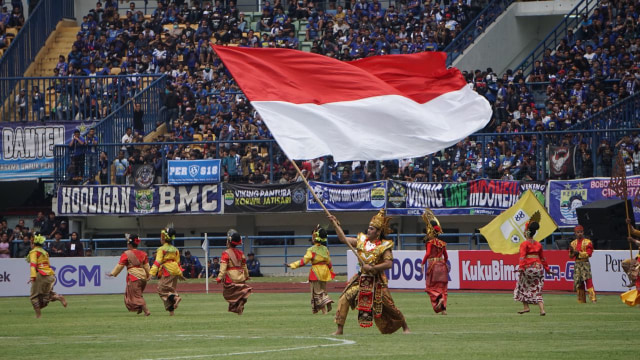 Seremoni pembukaan Piala Presiden 2018 Foto: Fanny Kusumawardhani/kumparan