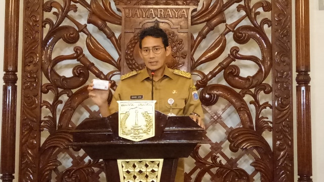 Sandiaga Uno di Balai Kota (Foto: Nabilla Fatiara/kumparan)