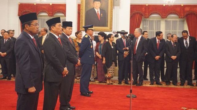 Pejabat Negara Jelang Pelantikan KSAU (Foto: Yudhistira Amran Saleh/kumparan)