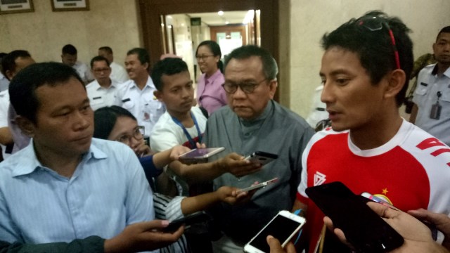 Sandi, Santoso dan M Taufik di Blok G Balai Kota. (Foto: Nabilla Fatiara/kumparan)