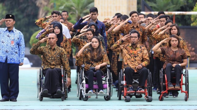 130 atlet beprestasi dilantik jadi PNS Kemenpora. (Foto: Kemenpora)