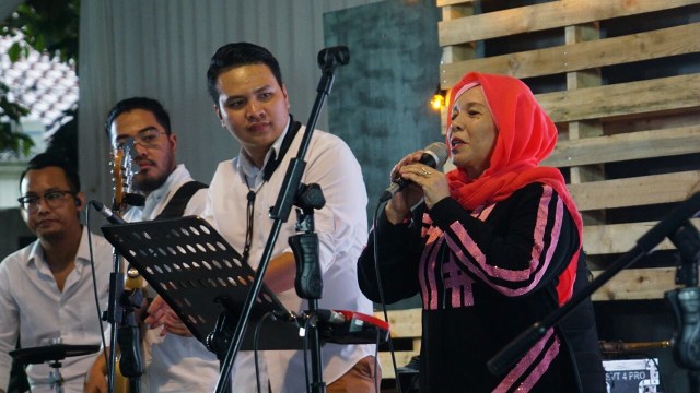 Ella Twain di ulang tahun kumparan (Foto: Jamal Ramadhan/kumparan)