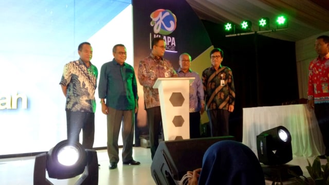 Anies resmikan pembangunan hunian DP 0 Rupiah. (Foto: Nabilla Fatiara/kumparan)