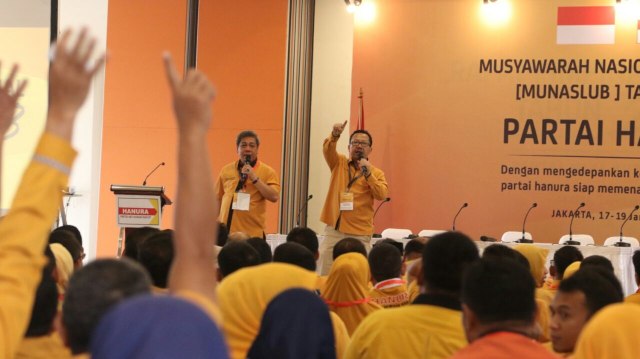 Munaslub Partai Hanura. (Foto: Puti Cinintya Arie/kumparan)