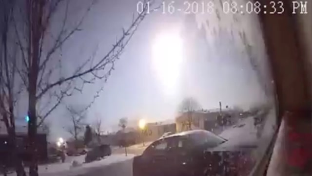 Meteor di Michigan, Amerika Serikat. (Foto: Kevin McCombs/via Reuters)