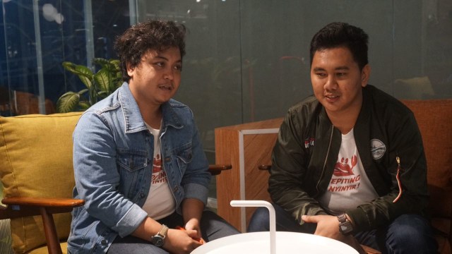 Gilang Margi & Rachman dari Kepiting Nyinyir (Foto: Intan Alfitry Novian/kumparan)