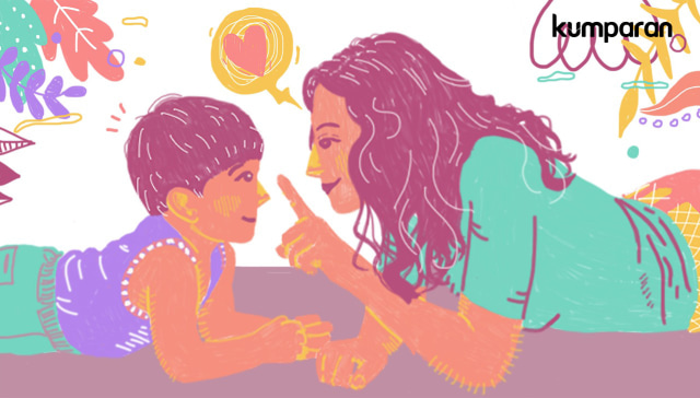 Ilustrasi ibu dan anak (Foto:  Lidwina win hadi/kumparan)